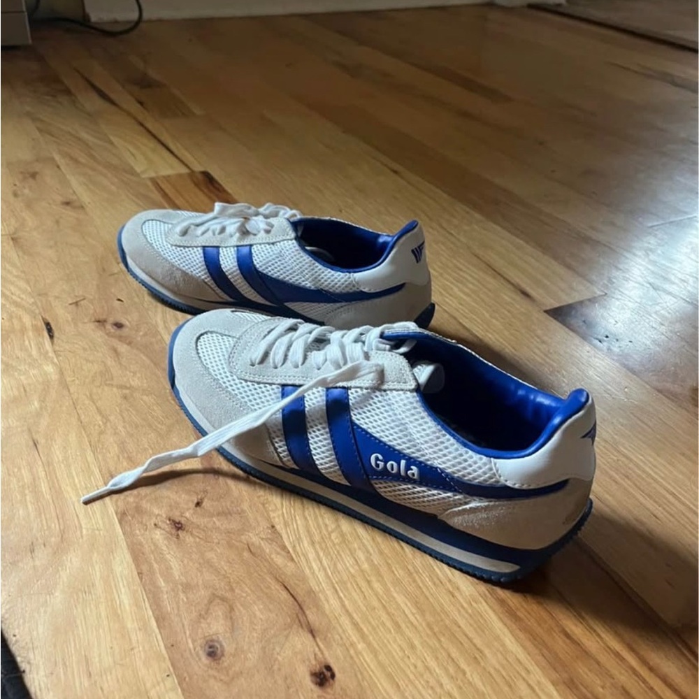 Gola Women’s White and Blue Athletic Sneakers